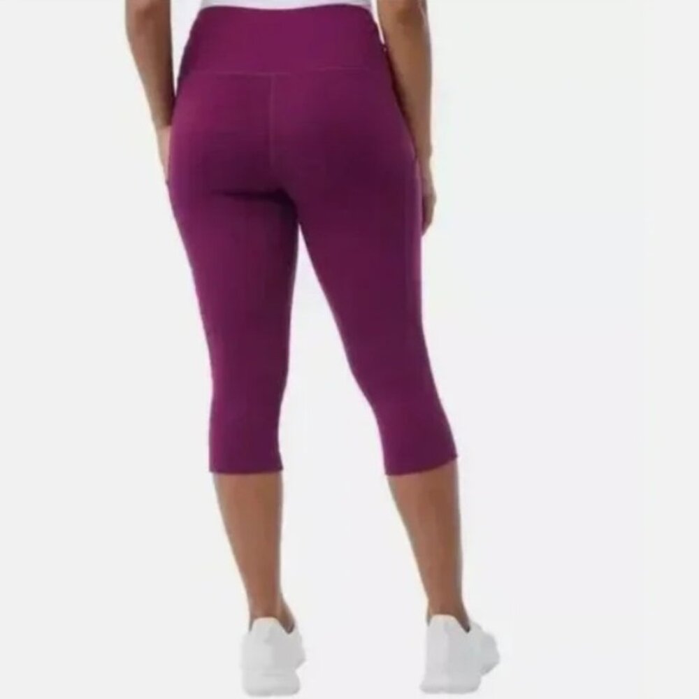 32 Degrees Plum Cropped Leggings - Picture 3 of 4